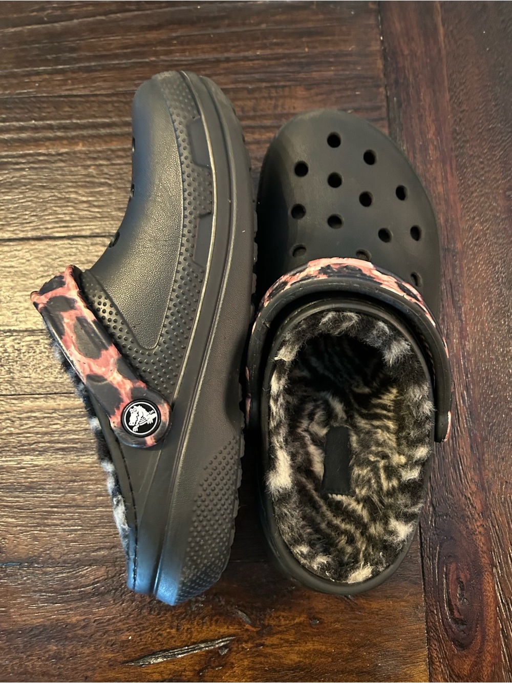 Crocs - Classic Lined Animal Remix Clog 'Black & Multi - W7